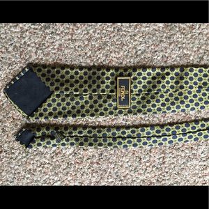 👔 Fendi neck tie emerald, gold, and navy 🔥